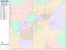 Fort Wayne Digital Map Color Cast Style